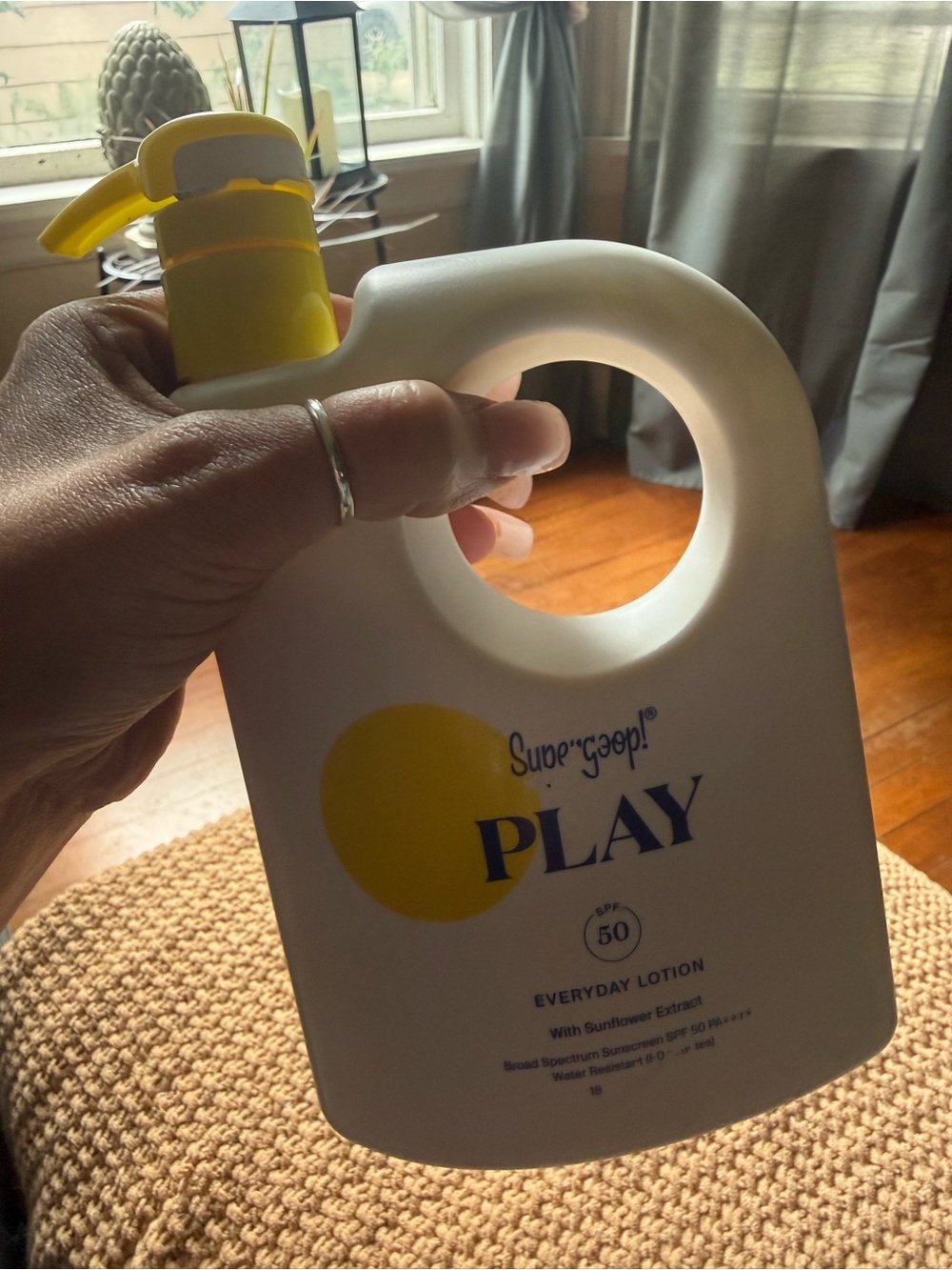 Supergoop! PLAY SPF 50 Everyday Lotion — White Bottle with Yellow Pump